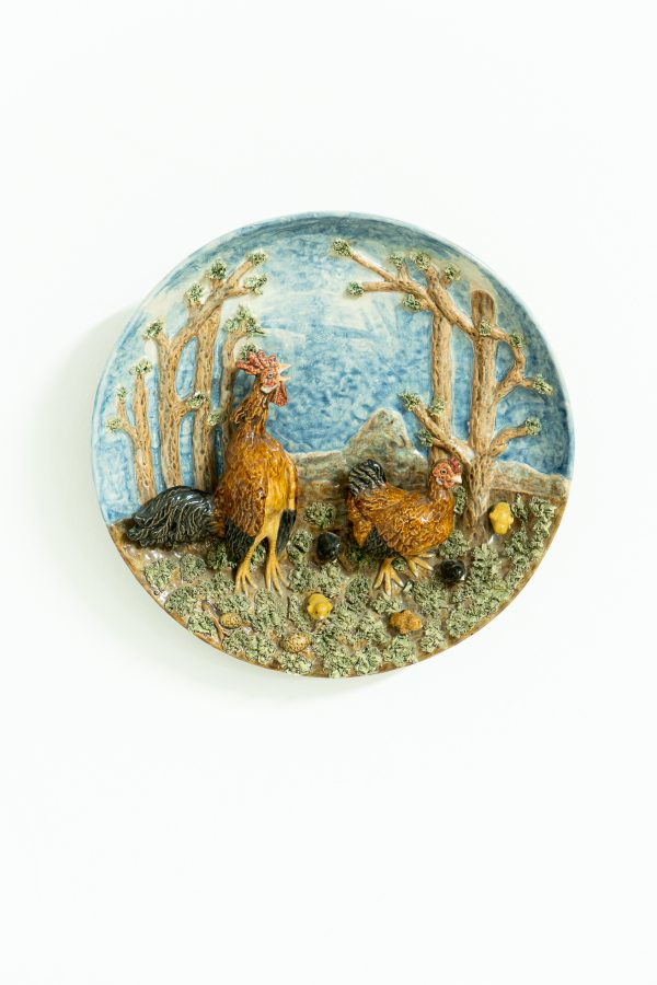 Plate with Chickens