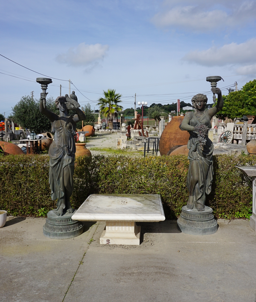 Estátuas em bronze (par)