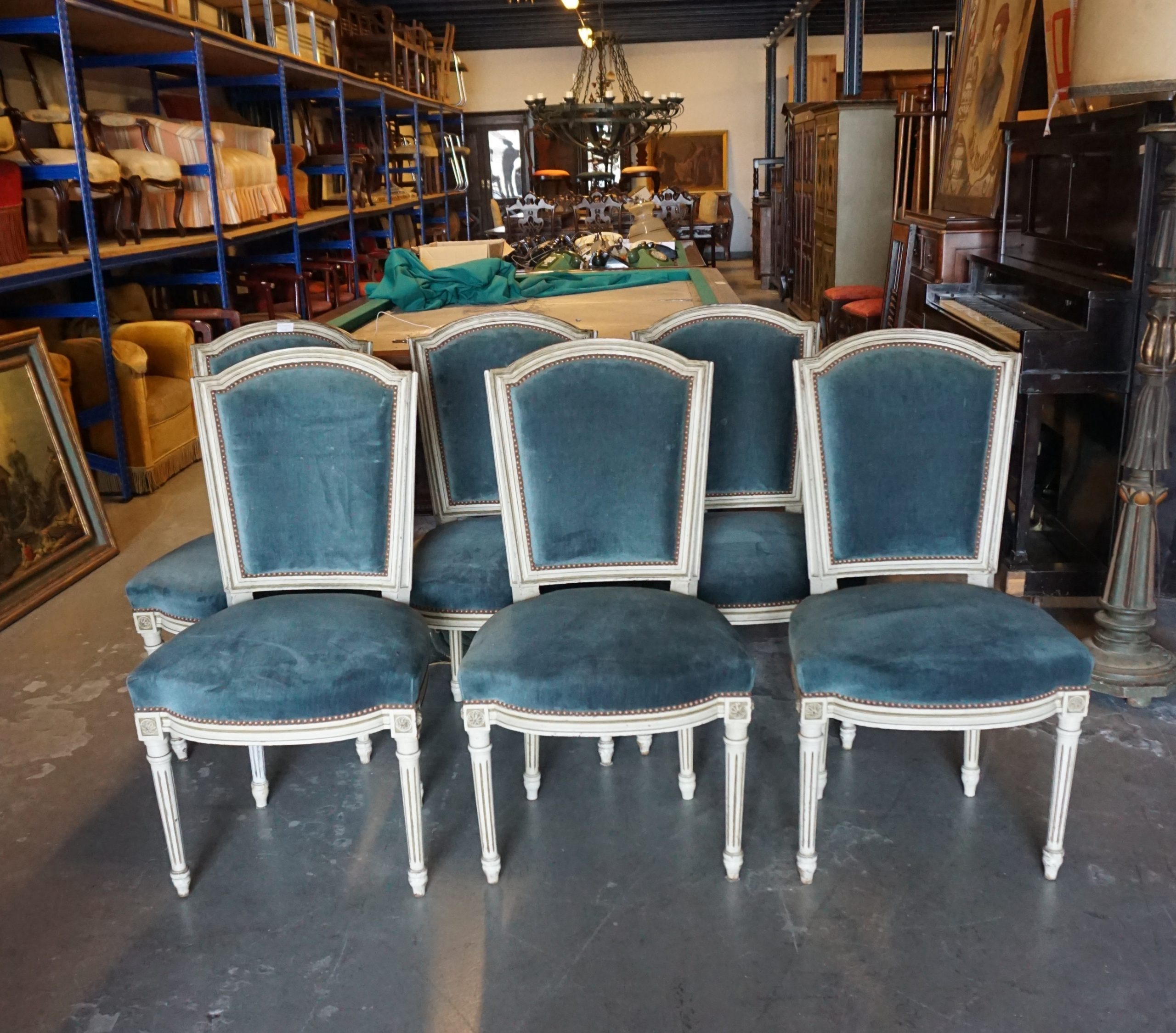 Set of 6 Louis XVI chairs