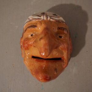 Old man's head money box