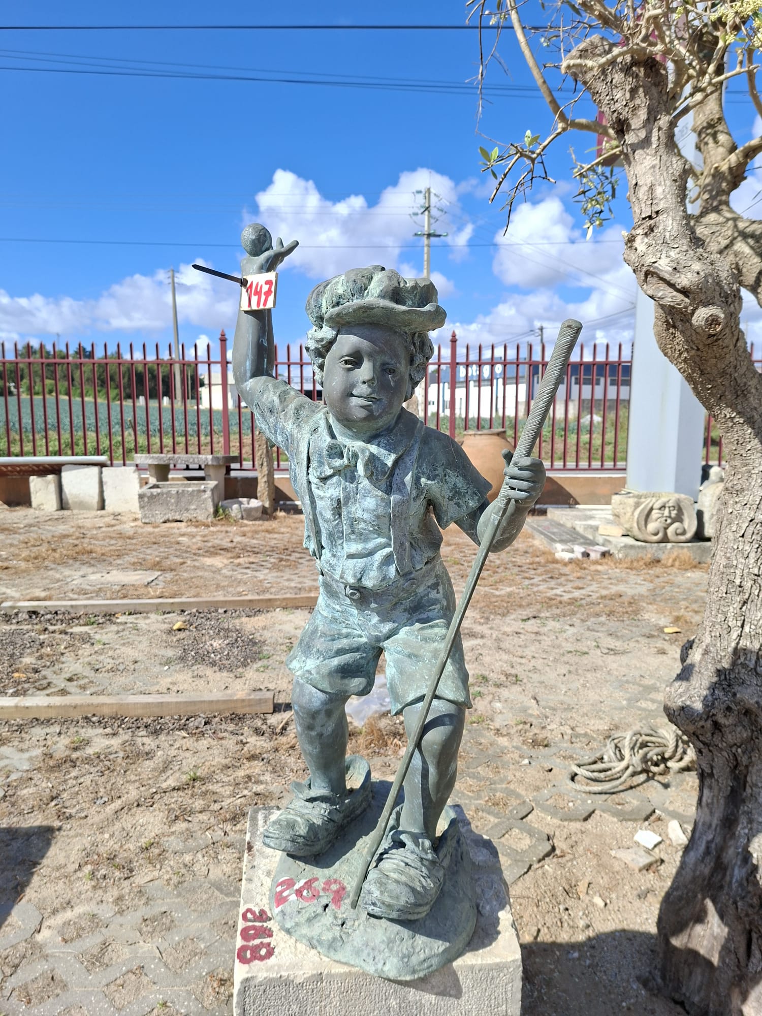 Bronze statue