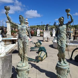 Pair of illuminated statues