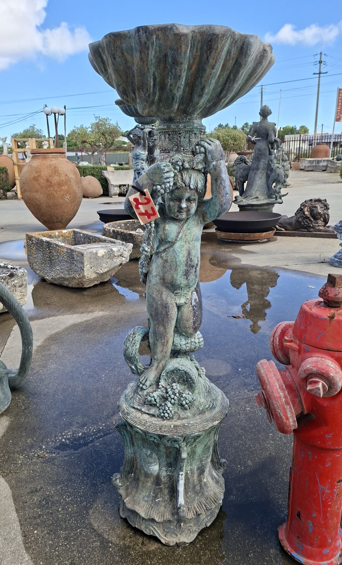 Bronze fountain