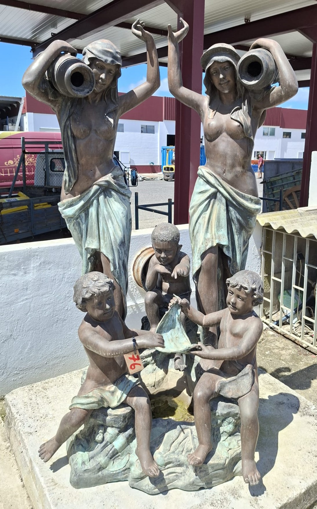 Bronze fountain