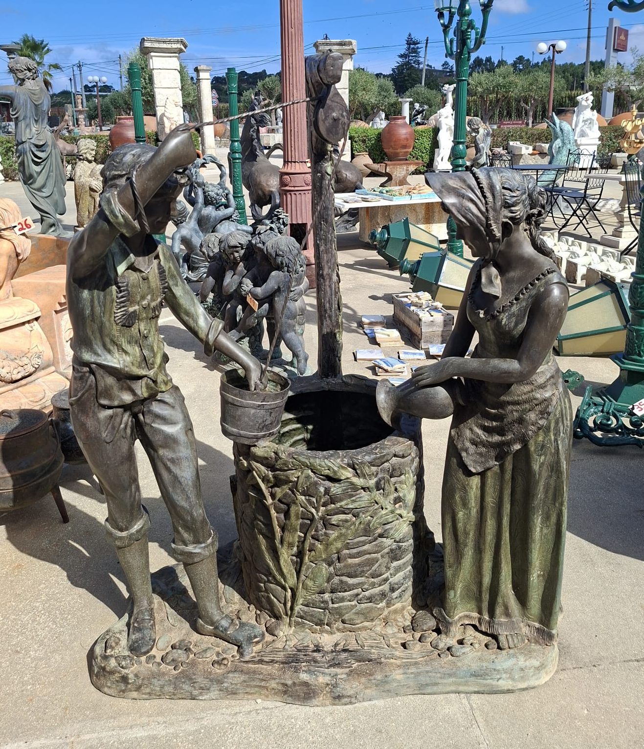 Estátua em bronze